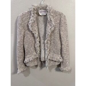 Castleberry London New York Tweed‎ Fringe Jacket LMagnin Womenswear